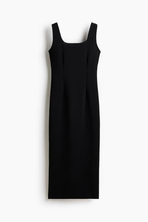 H&M Kleid mit Abn&auml;hern - Schwarz