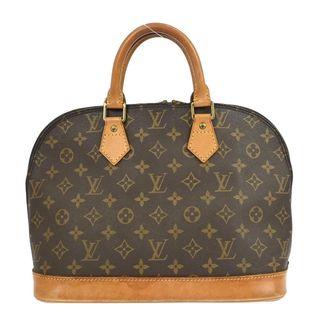 Louis Vuitton Alma Handbag Monogram Canvas Brown Canvas Handbag (Pre-Owned)