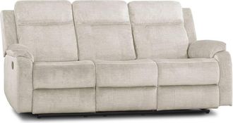 Home Heavenly Sofá relax 3 plazas con mecanismo palanca en color beige