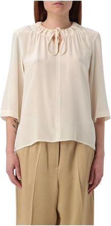 Liviana Conti Ivory Jacket - Dames - Blouses - Beige - L - Katoen - Overhemden