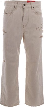 Diesel Dirty White Relaxed Jeans