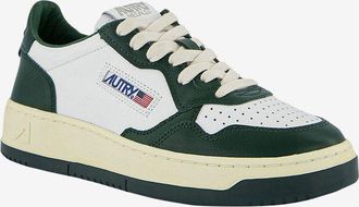 Autry Niedrige Schnürsneakers aus Leder und Wildleder Medalist