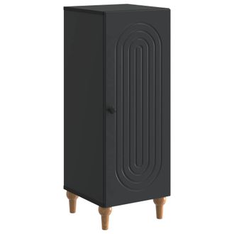 vidaXL Aparador Negro 33 X 34,5 X 90 Cm Madera De Ingenier&iacute;a Vidaxl