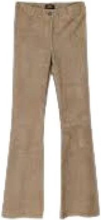 Arma Wijde broek - Dames - Wijde Broeken - Bruin - S - Broeken