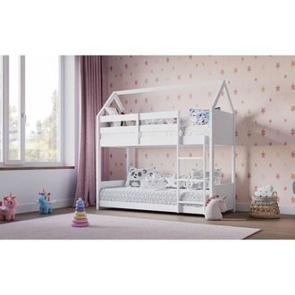 Flair Plation Low Play House Shorty Bunk Bed White | Size: Junior