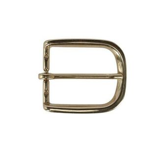 Trafalgar Store 35mm Solid Brass Italian Rounded Edged Harness Belt Buckle in Polished Brass at Nordstrom