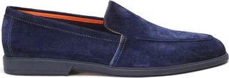 Santoni Klassieke Leren Loafers - Heren - Loafers - Blauw - 42 EU - Schoenen