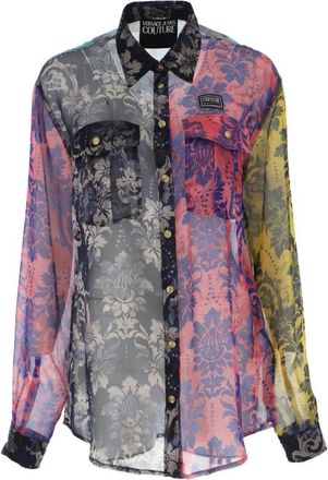 Versace Jeans Couture Roze Overhemden voor Vrouwen - Dames - Overhemden - Veelkleurig - S - Overhemden