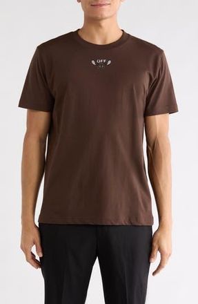 Off-white Slim Fit Logo Bandana Graphic T-Shirt in Chocolate-White at Nordstrom Rack, Size X-Small