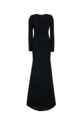Gucci Black Crepe Long Dress