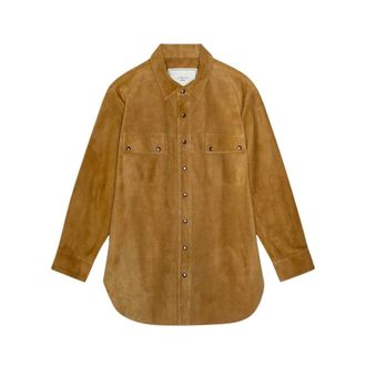 The Great. Light Jackets, female, Brown, Size: XS Traveler Shirt Jacket