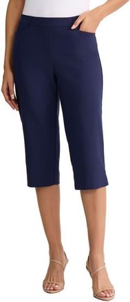 Jones New York Mid Rise Pedal Pusher Pants in Pacific Navy at Nordstrom, Size X-Large
