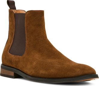 Steve Madden Avenue Chelsea Boot in Brown Suede at Nordstrom, Size 11.5