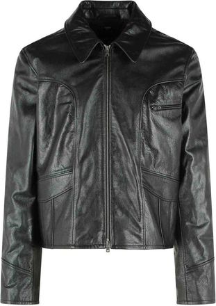 Amiri Black Leather Jacket
