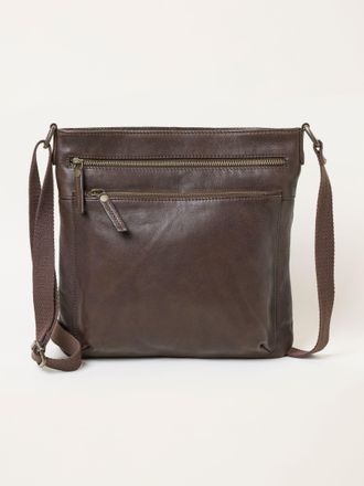 Fat Face FatFace Chocolate Brown Allie Leather Crossbody Bag