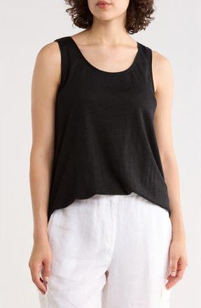 Eileen Fisher Organic Linen Tank in Black at Nordstrom Rack, Size X-Small