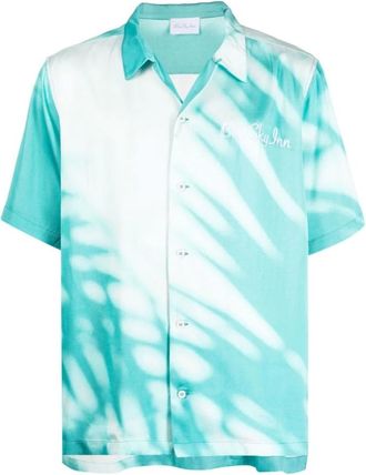 Blue Sky Inn Short Sleeve Shirts, male, Multicolor, S, Graphic Print Shirt with Embroidered Logo
