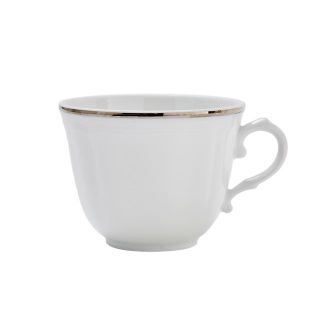 Ginori 1735 Corona Platino Coffee Cup, Antico Doccia Shape
