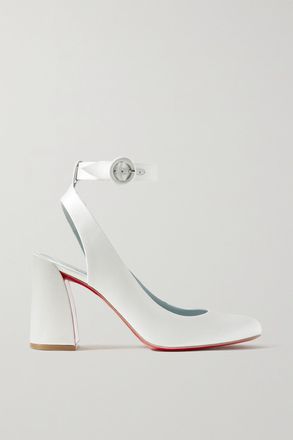 Christian Louboutin Décolleté In Raso Miss Sab 85 - Bianco
