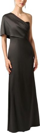 Aidan Mattox Stretch Mikado Long Dress