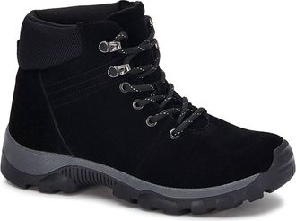 Andrea Womens Outdoors Hiking Boots In Black