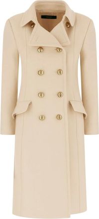 Gucci Abrigo de Lana Texturizada - Coats - Mujer - Beige - M