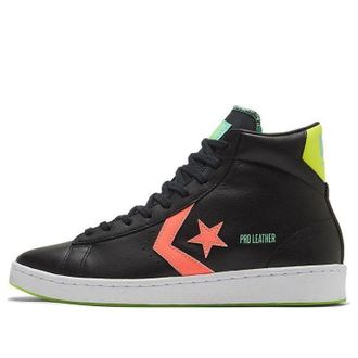 Converse Pro Leather High Hi-Vis Collection - Black Multi Neon 169651C