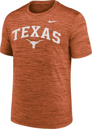 Nike Texas Primetime Arch Logo Velocity Nike Mens Dri-FIT College T-Shirt in Orange | NKPQ81FTXE-DNF