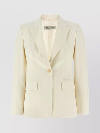 Max Mara virgin wool single-breasted blazer