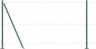 vidaXL Vidaxl - Poste De Cerca 52 Pcs Plateado 3.2 X 3.2 X 140 Cm Acero