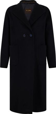 Moorer Giacca Lunga con Bottoni - - Coats - Donna - Blu - S