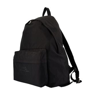 A.P.C. Mens Backstage Backpack Black Nylon