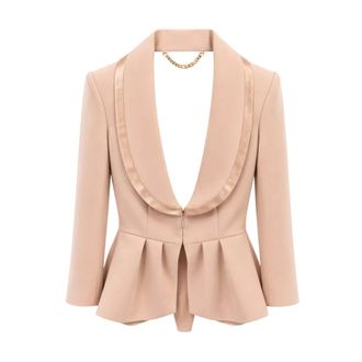 Elisabetta Franchi Donna, Giacche, Beige, XS, new