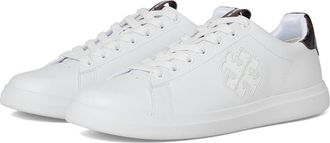 Tory Burch Double T Howell Court Womens Shoes Titanium White/Creta : 5.5 M, Leather