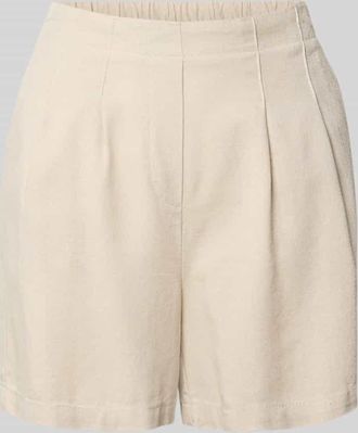 Vero Moda Relaxed Fit Bermudas aus Viskose-Leinen-Mix Modell JESMILO in Ecru, Gr&ouml;&szlig;e XL