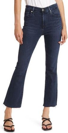 AG - Adriano Goldschmied Farrah Raw Hem High Waist Crop Bootcut Jeans in Empire at Nordstrom Rack, Size 24