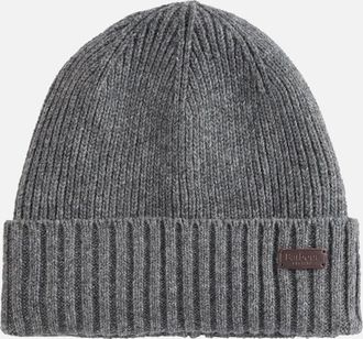 Barbour Mens Barbour Carlton Beanie Hat A1-25 GY15 Grey - Size: ONE size