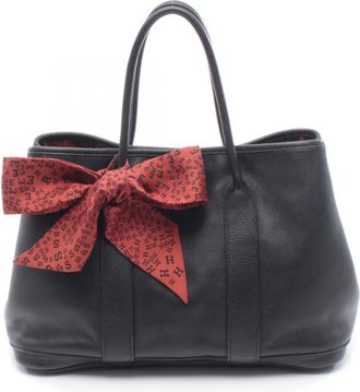 Herm&egrave;s Black Leather Handbag Tote Bag (Pre-Owned)