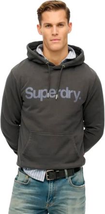 Superdry Stad Sweat Core Logo Trendy Herenmode - Heren - Hoodies - Zwart - XL - Hoodies & sweatvesten