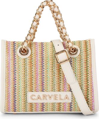 Carvela Womens Sorrento Micro Tote Bag - White Fabric - One Size