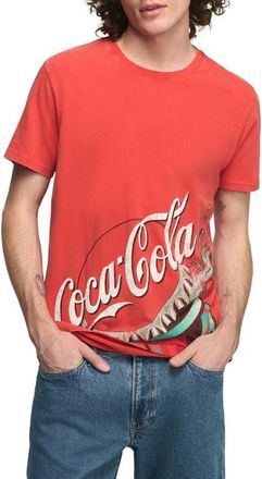 Lucky Brand Coca-Cola in Fiery Red at Nordstrom, Size Xx-Large