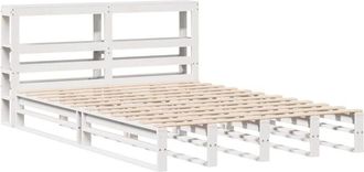 vidaXL Vidaxl - Bed Frame without Mattress White 160x200 cm Solid Wood Pine