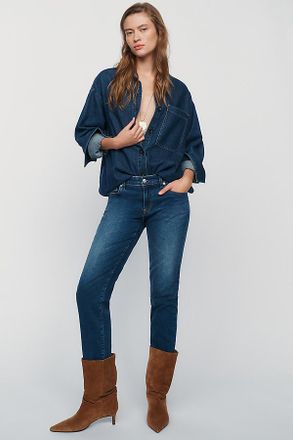 AG - Adriano Goldschmied Sandra Low-Rise Straight-Leg Jeans