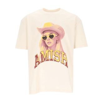 Amish Camiseta Jersey Sunglass - Tops - Mujer - Beige - XL