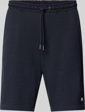 Christian Berg Sweatshorts mit Eingrifftaschen und Ges&auml;&szlig;tasche in Marine, Gr&ouml;&szlig;e M
