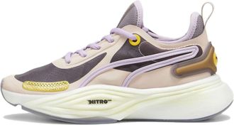 Puma (WMNS) PUMA PWR NITRO SQD Training Shoes Pink Grey White 379570-02