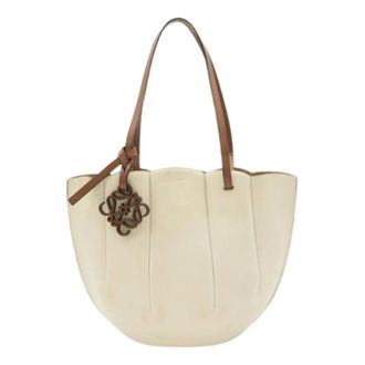Loewe Borsa Tote Pre-owned Shell in pelle - - Pre-owned - Donna - Beige - ONE SIZE