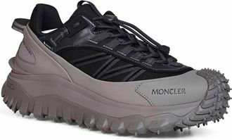 Moncler Mens Sneakers Trailgrip Gtx Charcoal Grey Calf Leather Trainers