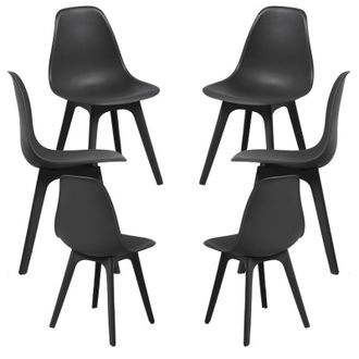 Regalos Miguel Regalos Miguel - Packs Sillas Comedor - Pack 6 Sillas Kelen Suprym - Negro