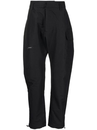 ISO.POETISM flap-pockets cotton-blend parachute pants - men - Cotton/Polyester - L - Black